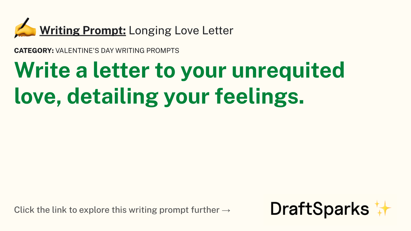 Longing Love Letter
