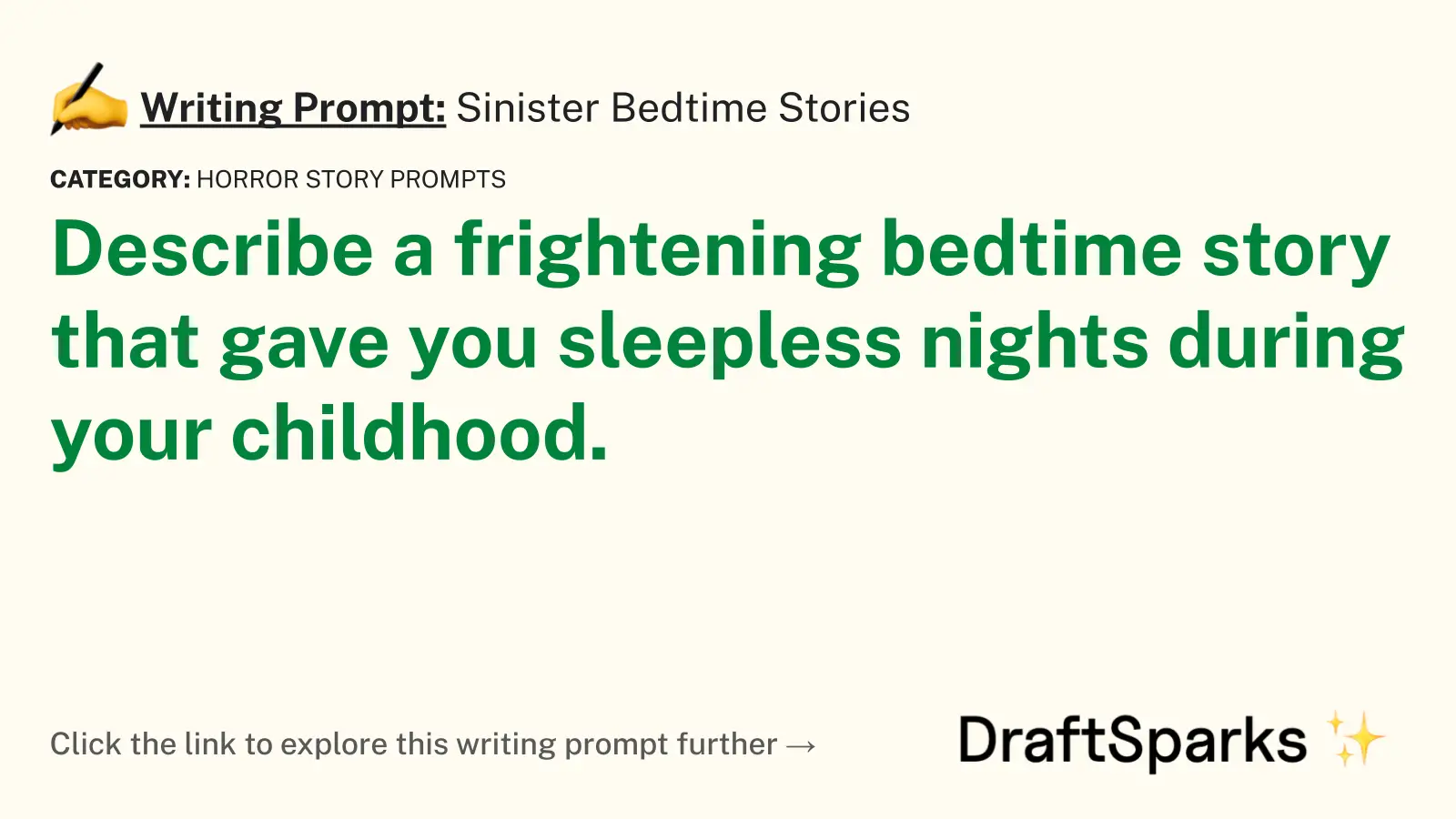 Sinister Bedtime Stories