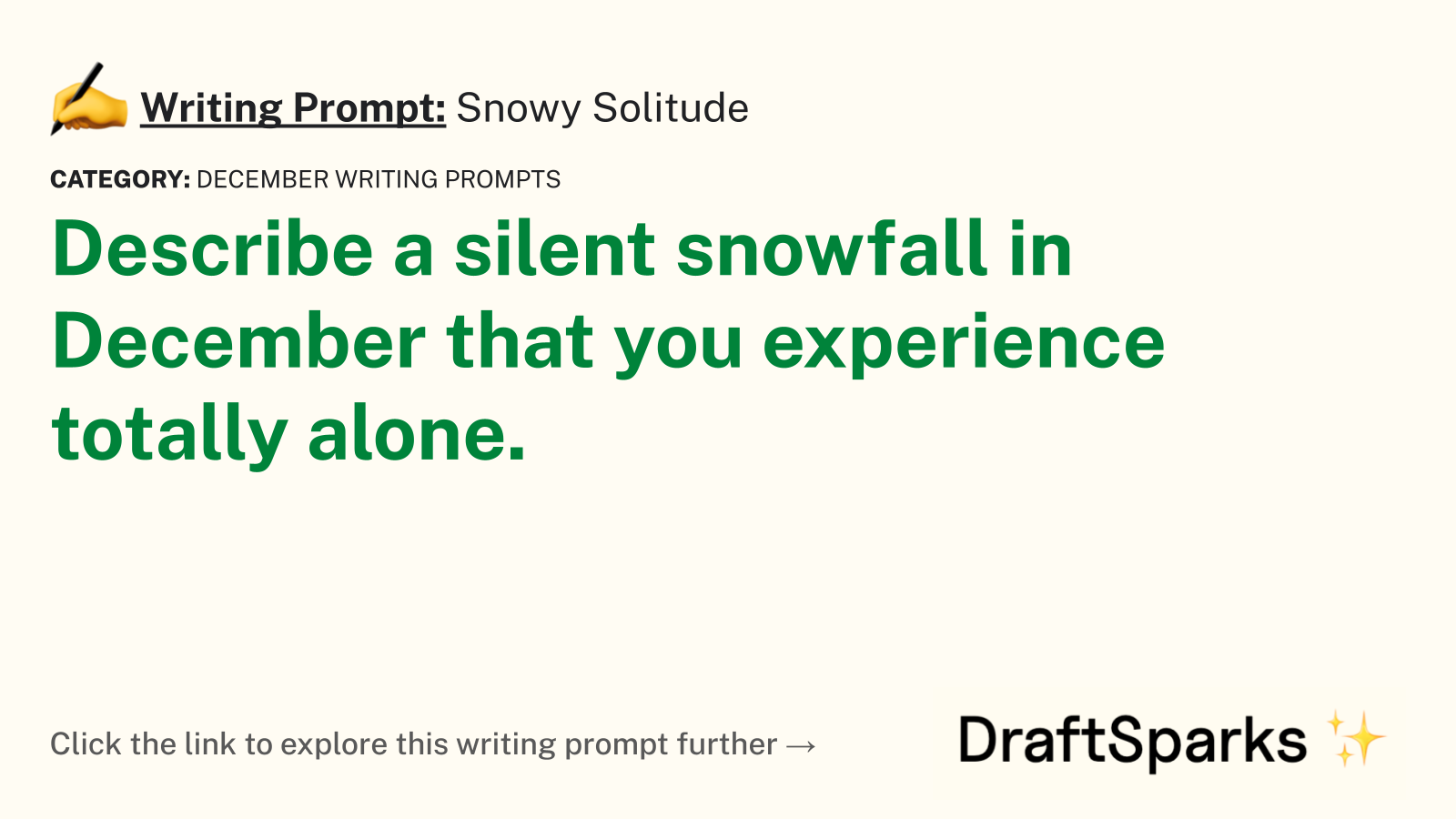 Snowy Solitude