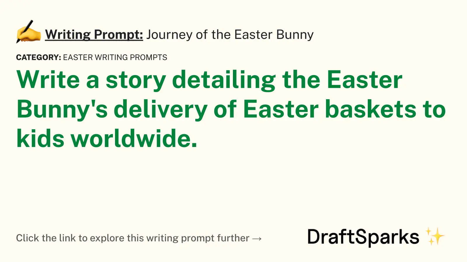 Journey of the Easter Bunny
