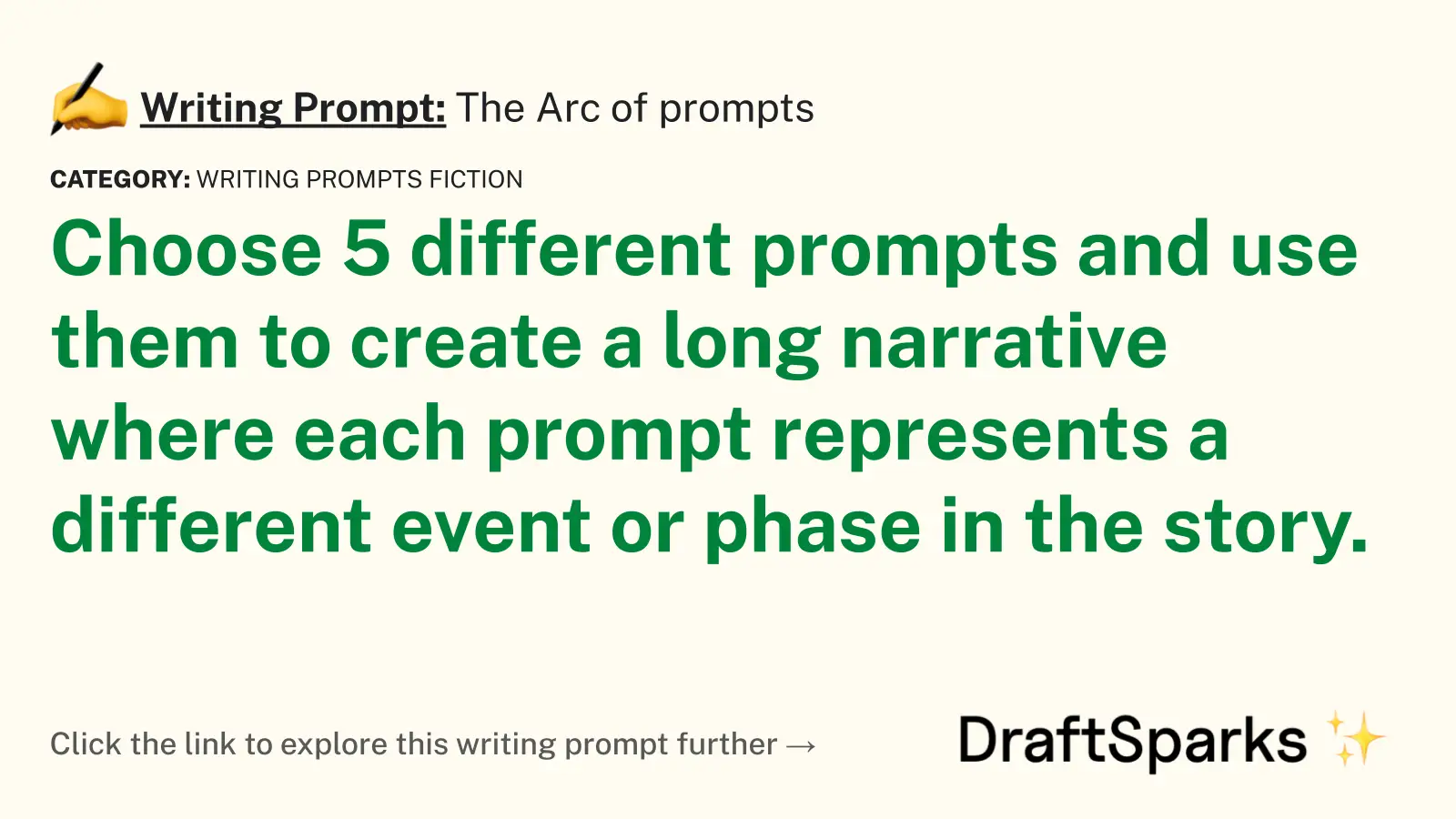 The Arc of prompts