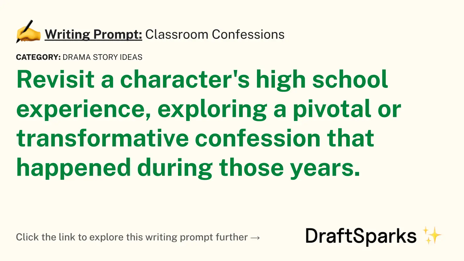 Classroom Confessions