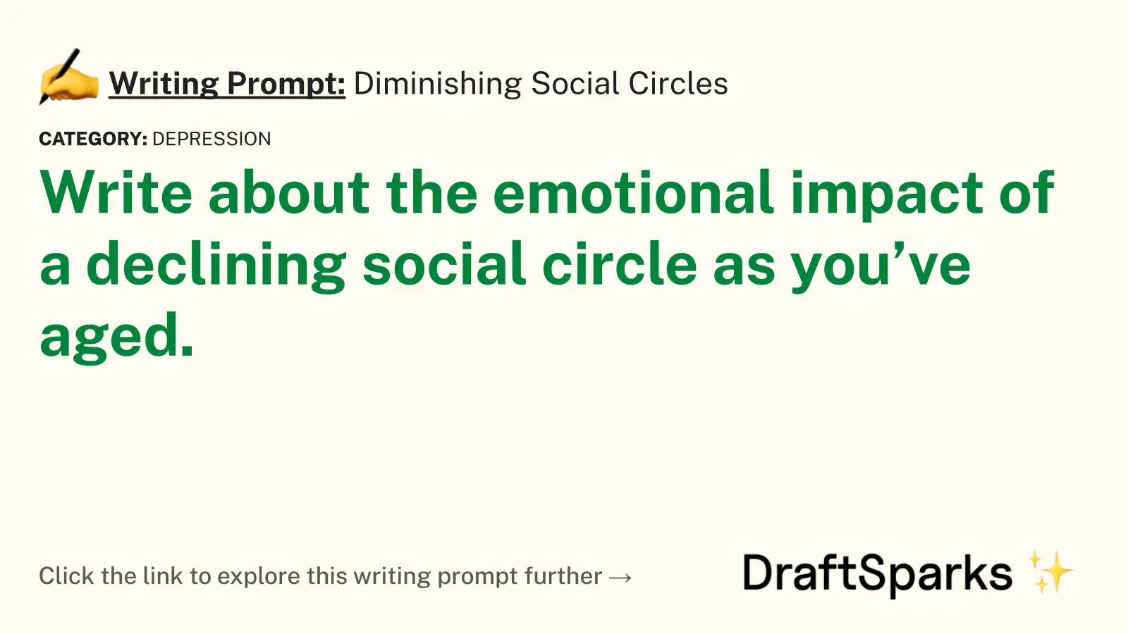 Diminishing Social Circles
