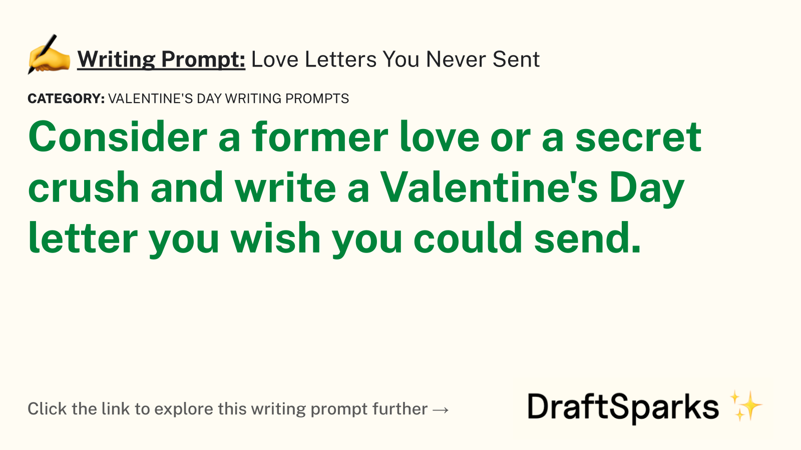 Love Letters You Never Sent