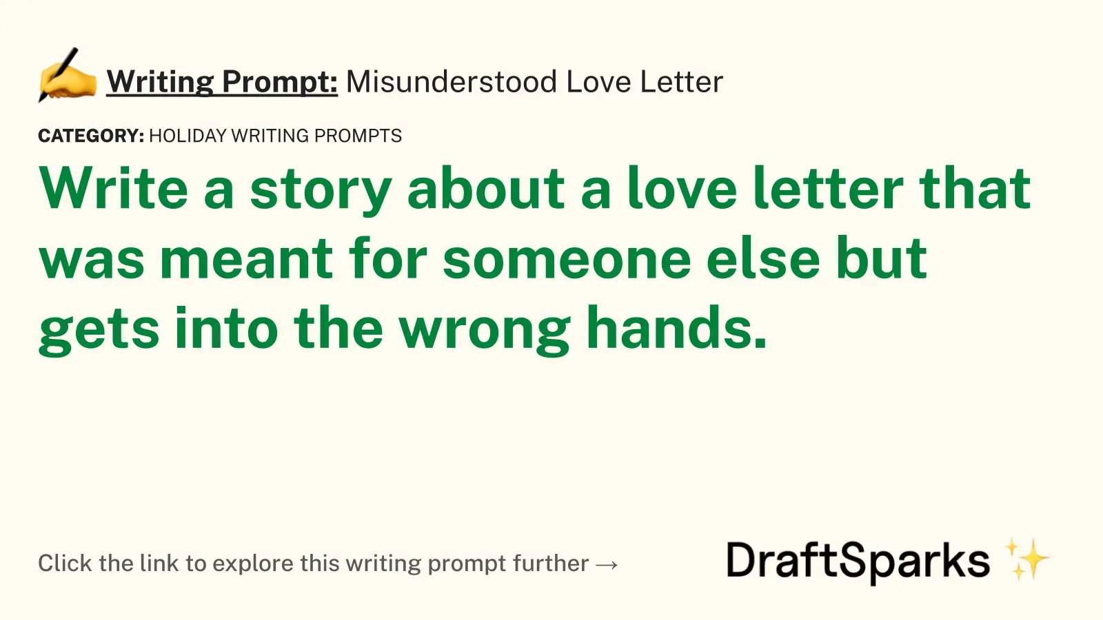 Misunderstood Love Letter