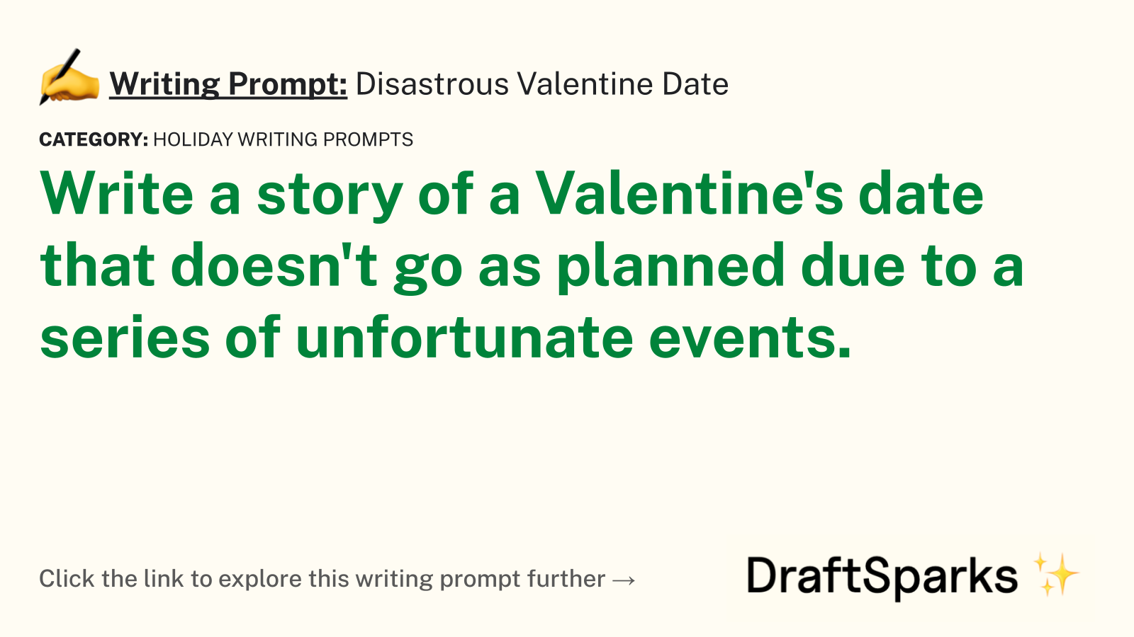 Disastrous Valentine Date