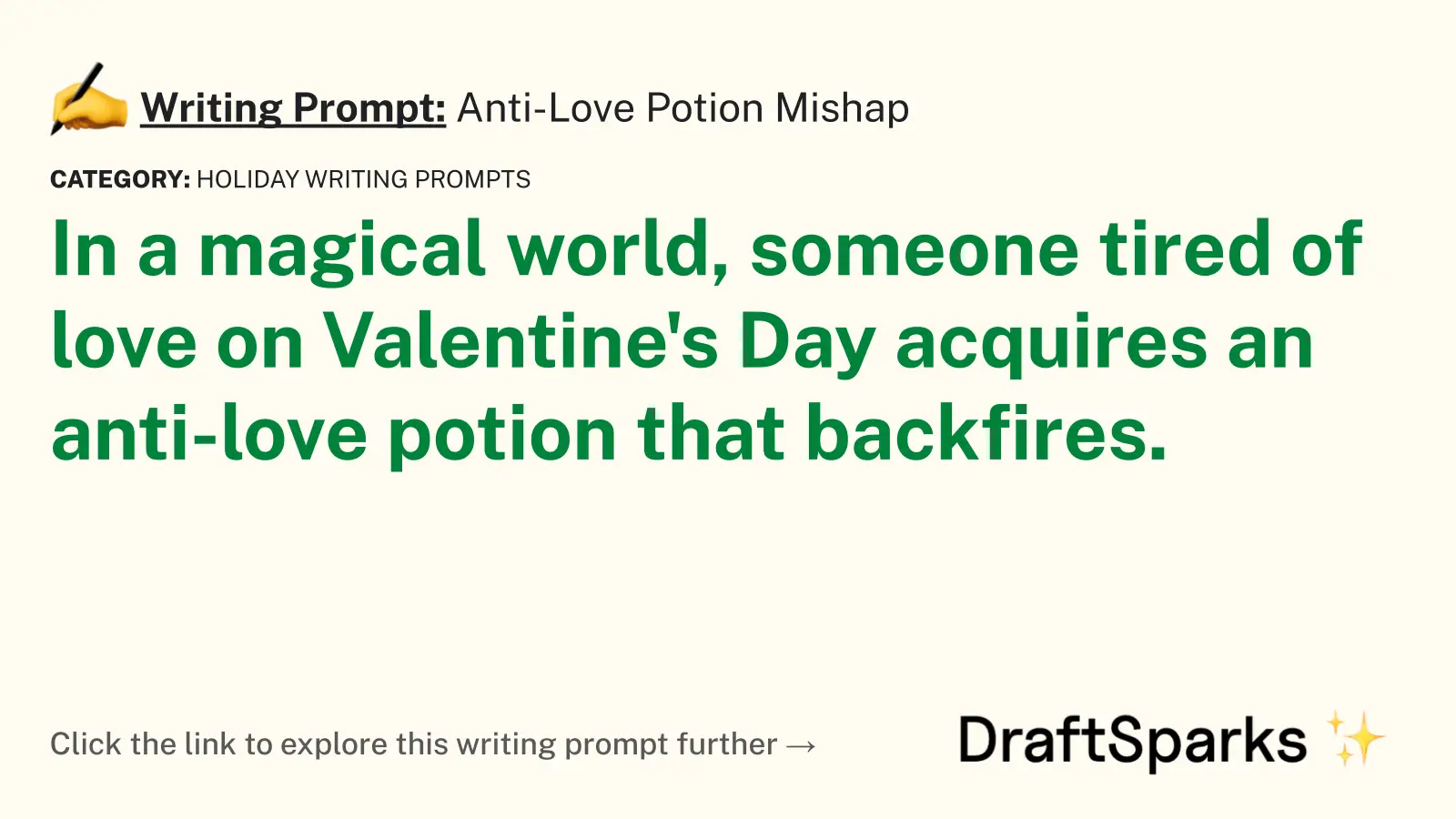 Anti-Love Potion Mishap