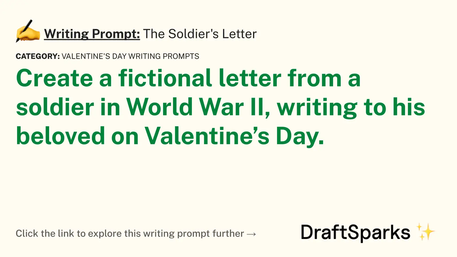 The Soldier’s Letter
