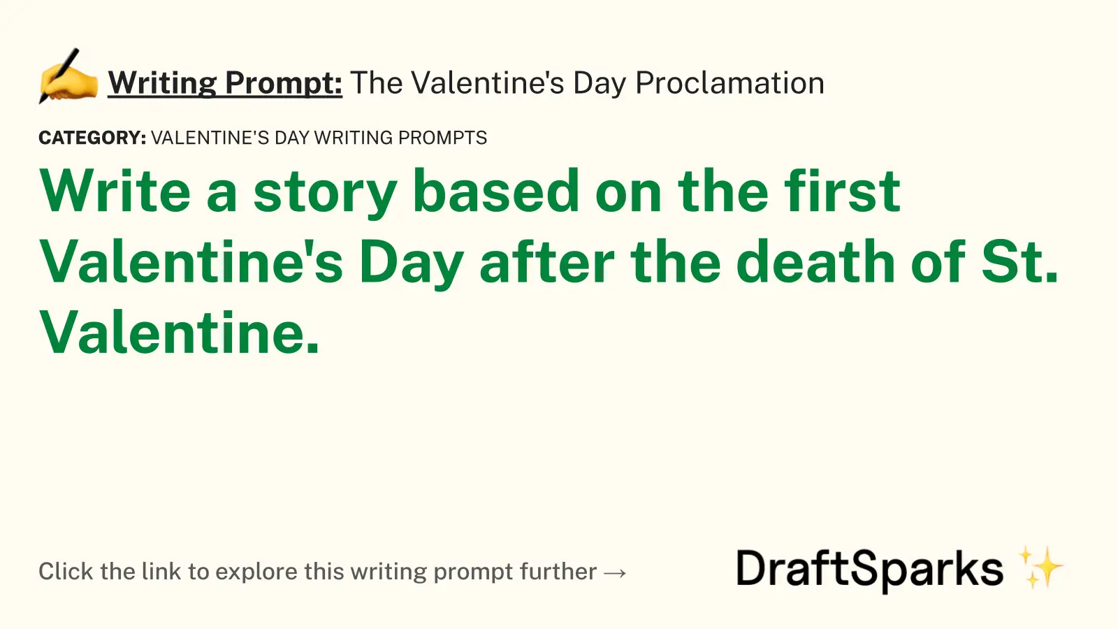 The Valentine’s Day Proclamation