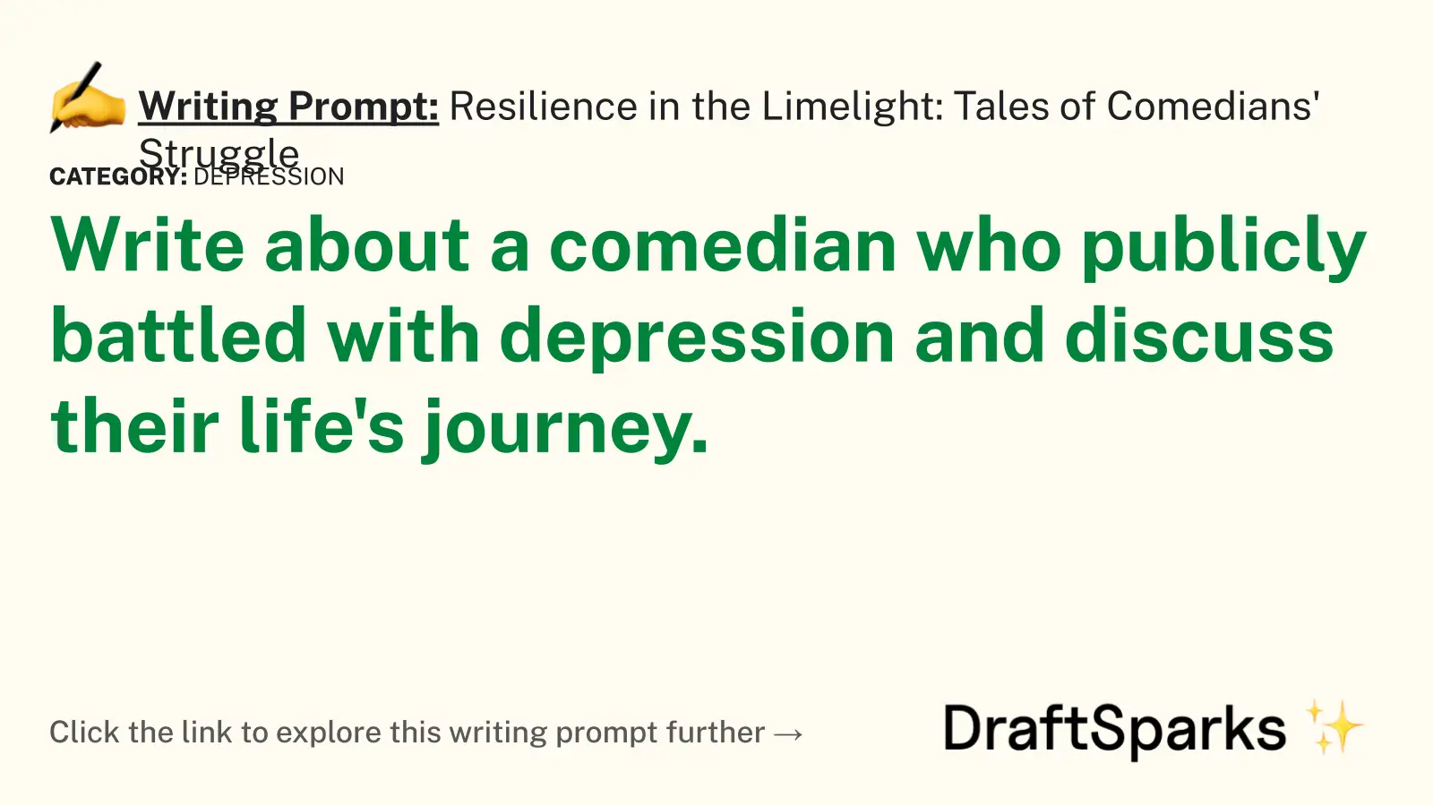 Resilience in the Limelight: Tales of Comedians’ Struggle