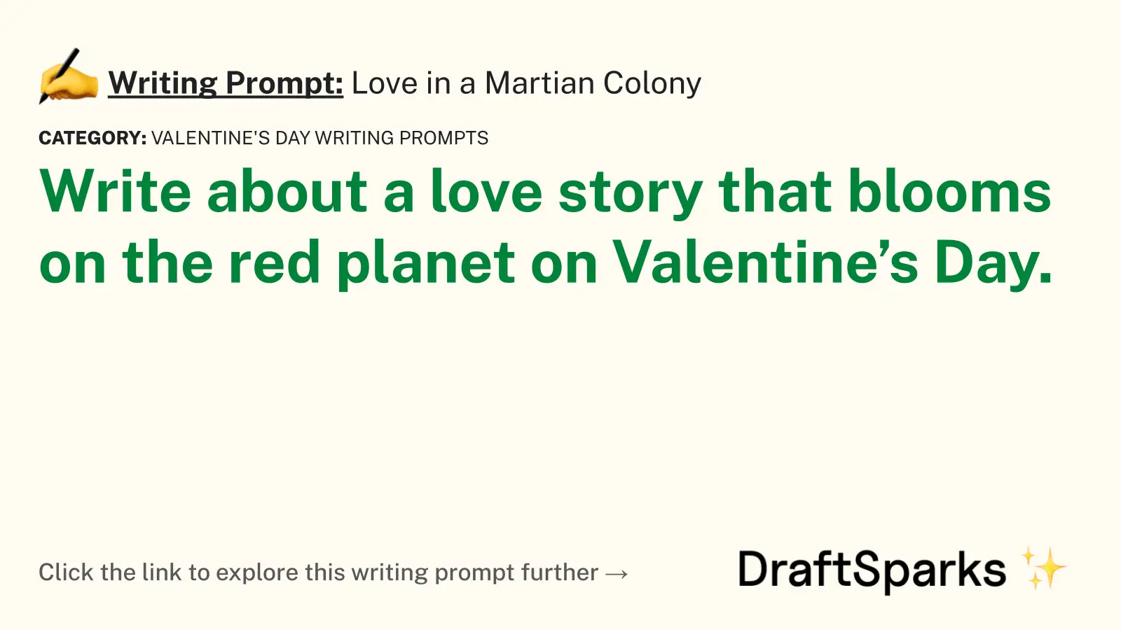 Love in a Martian Colony