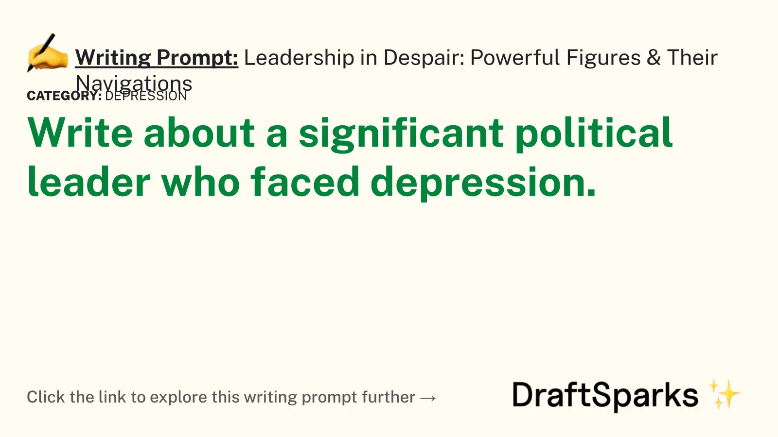 Leadership in Despair: Powerful Figures & Their Navigations