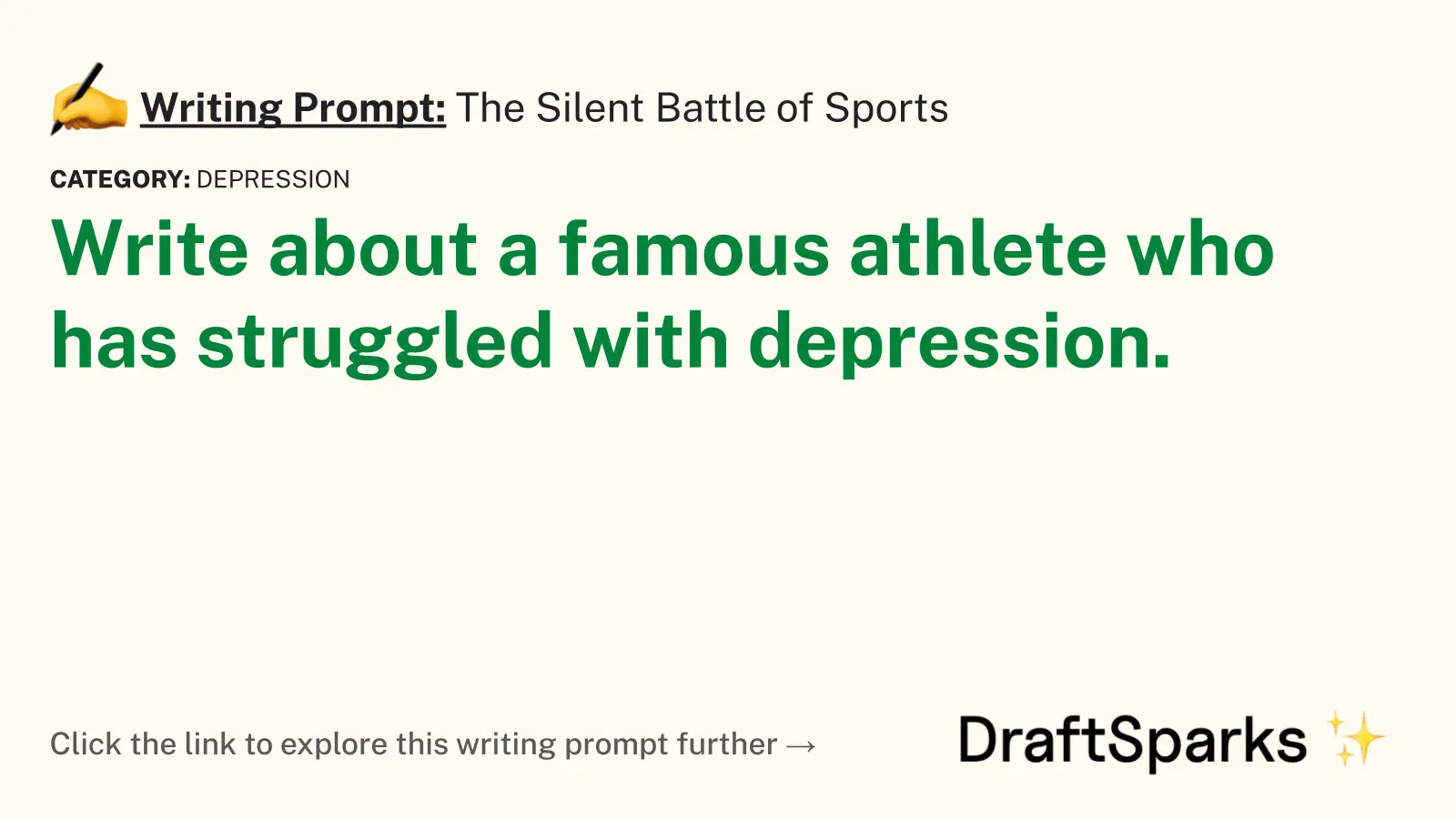 The Silent Battle of Sports