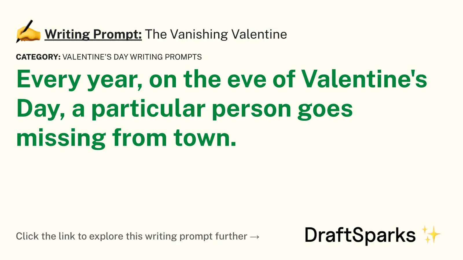 The Vanishing Valentine