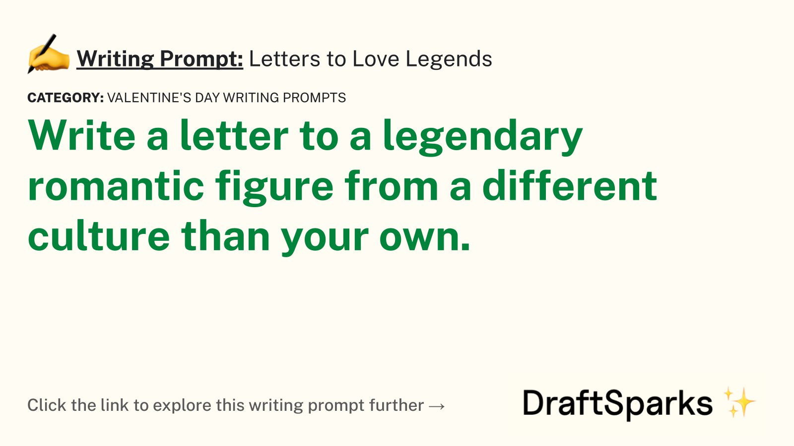 Letters to Love Legends