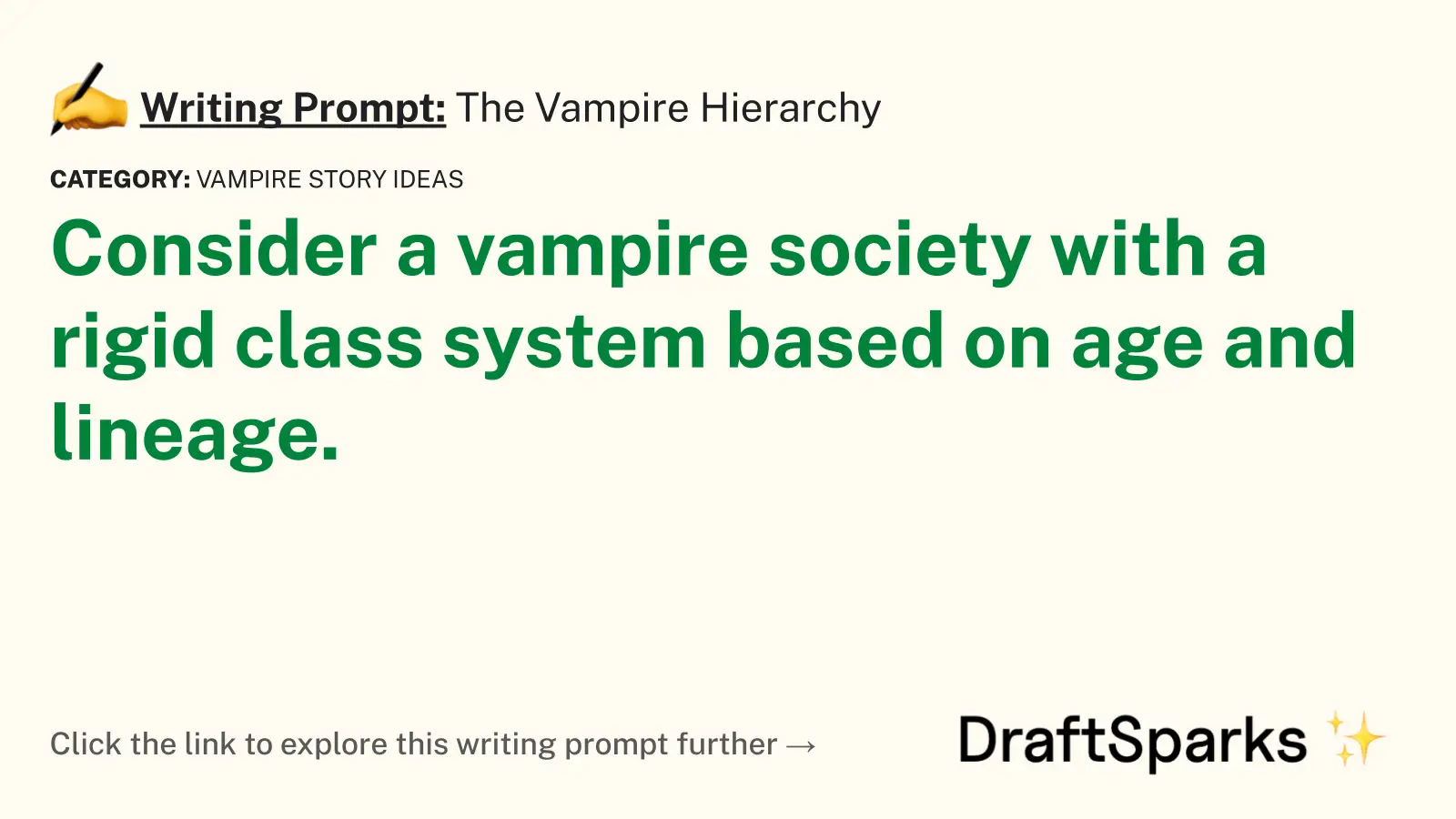 The Vampire Hierarchy