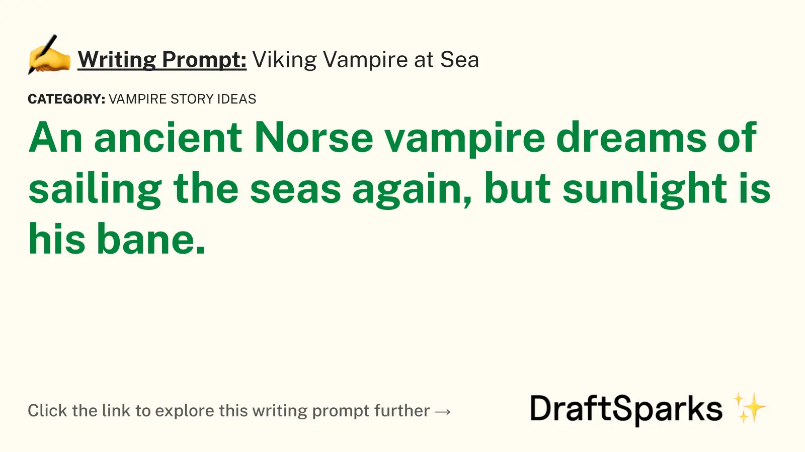 Viking Vampire at Sea