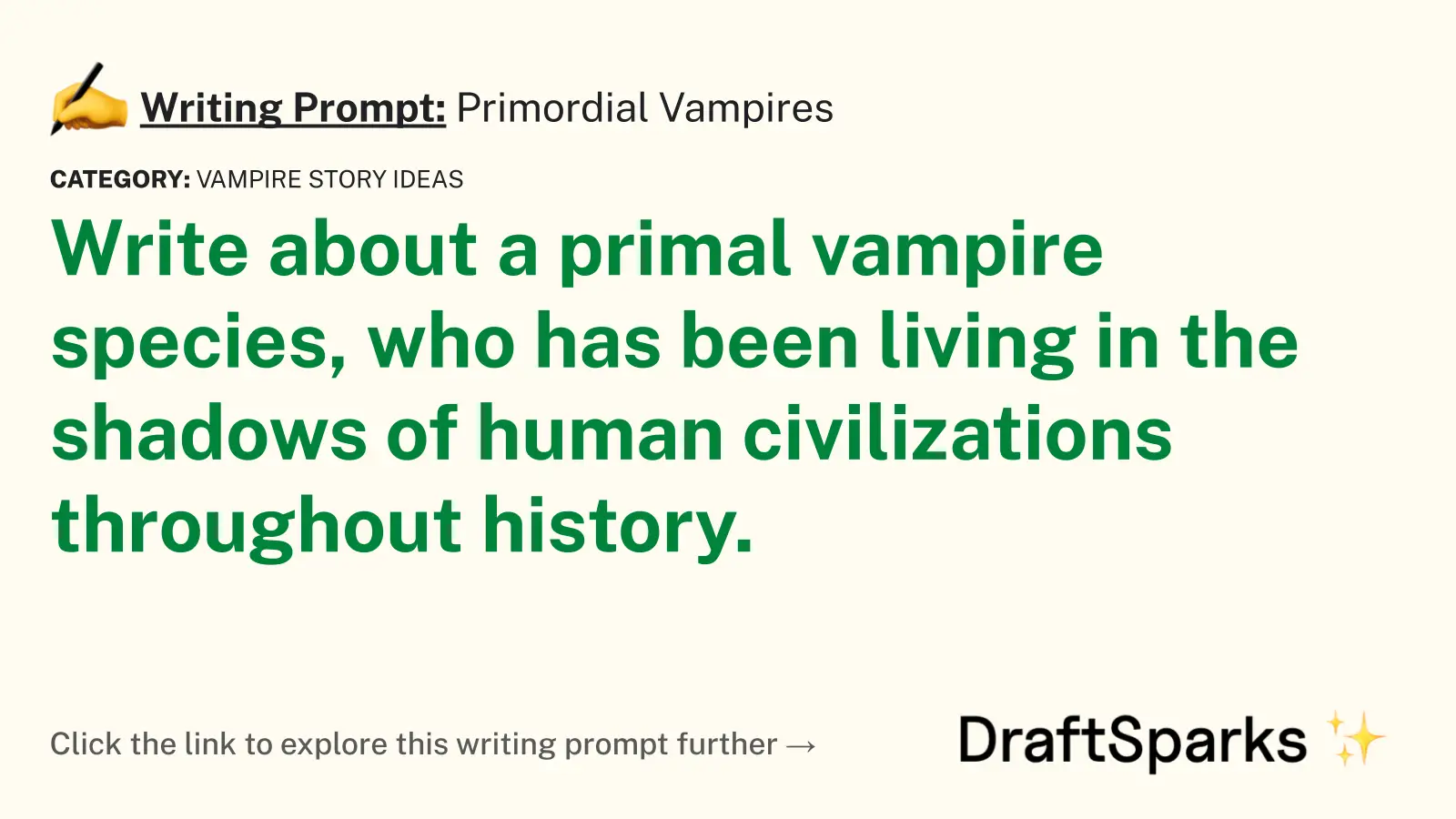 Primordial Vampires