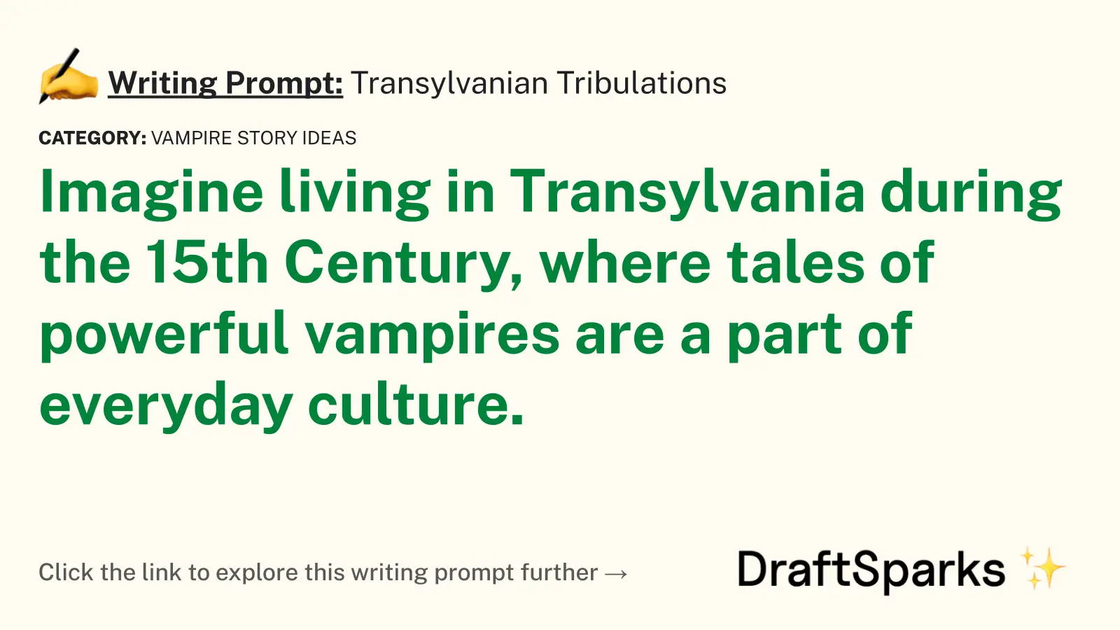 Transylvanian Tribulations