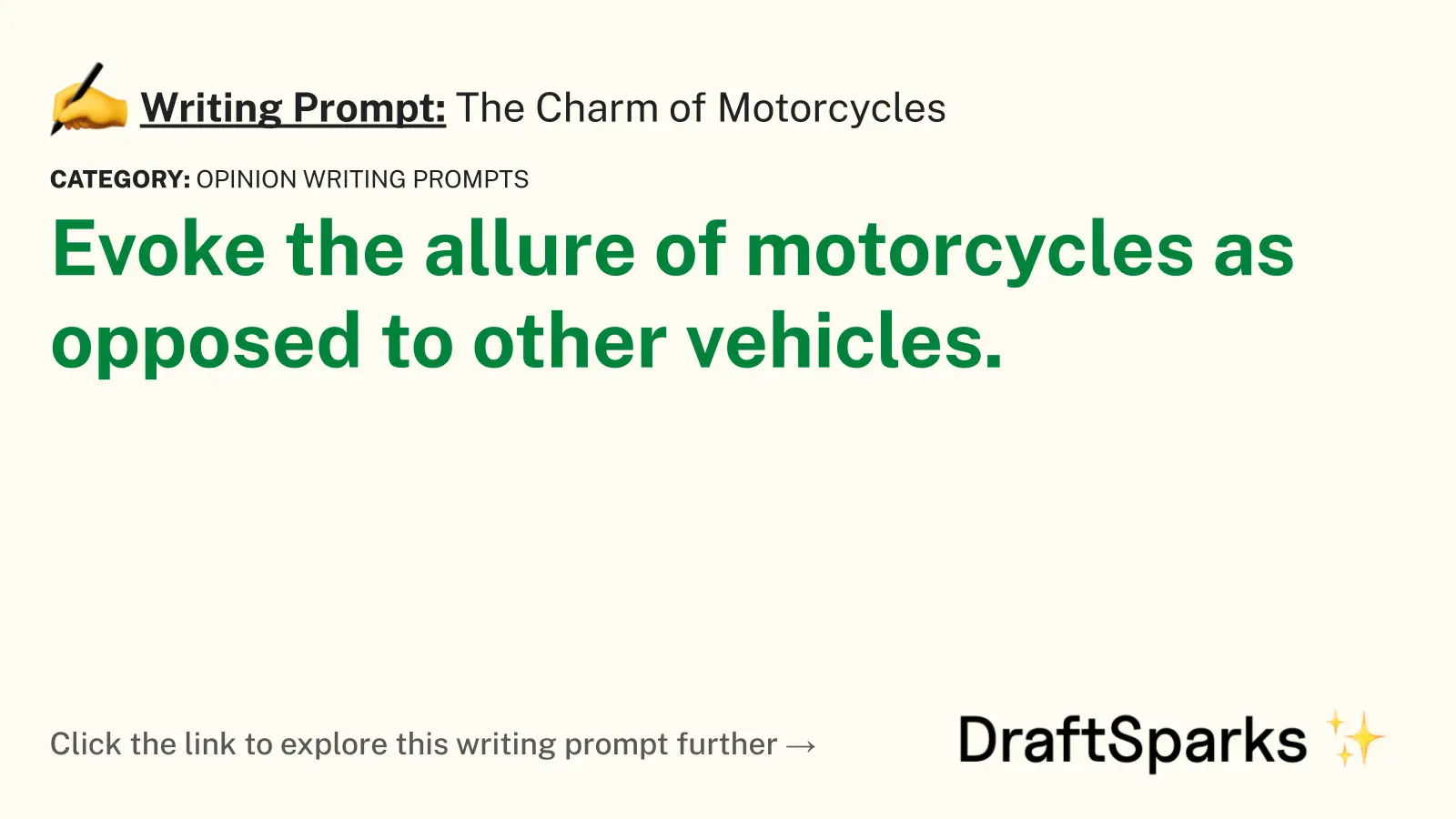 The Charm of Motorcycles