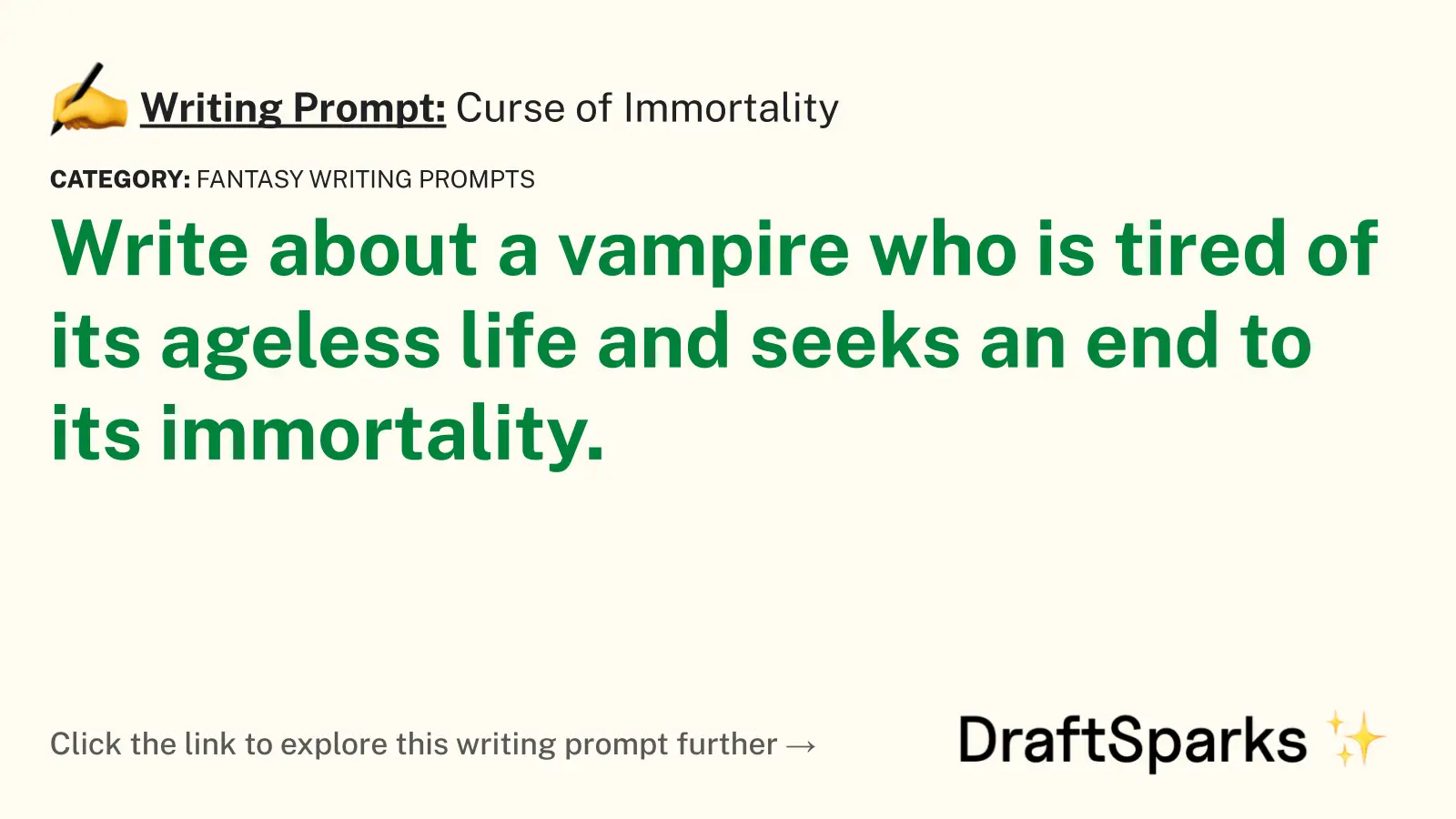 Curse of Immortality
