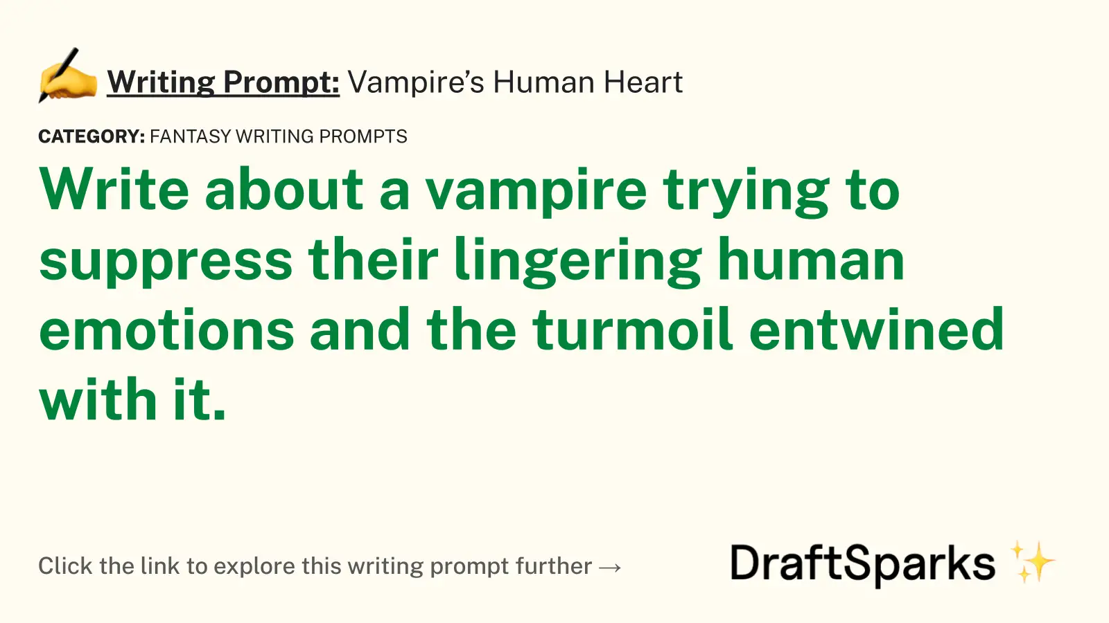 Vampire’s Human Heart