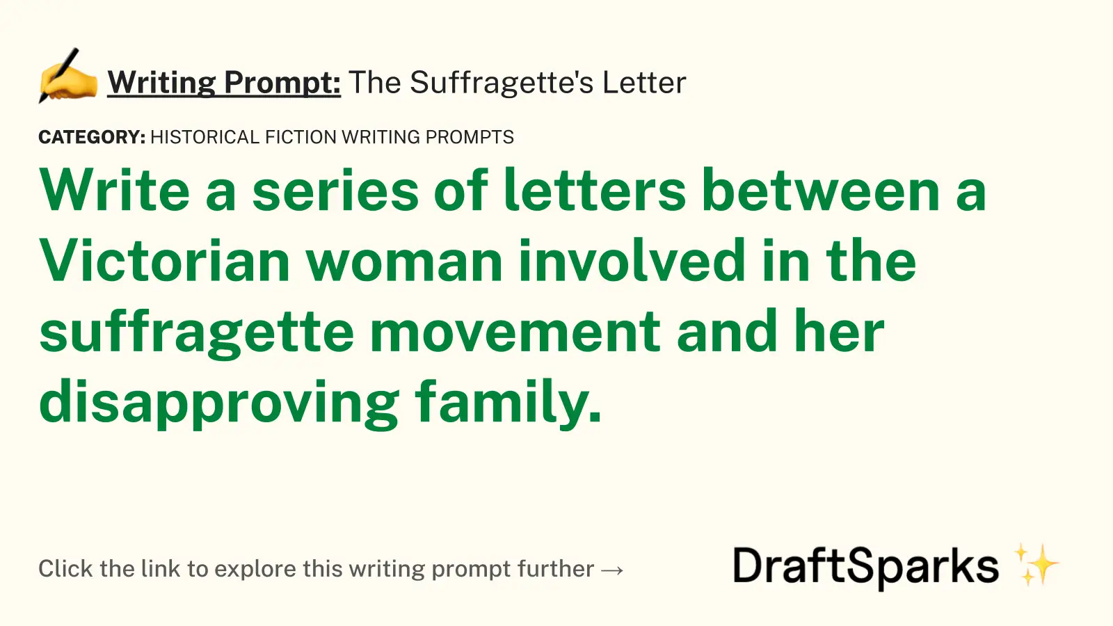 The Suffragette’s Letter