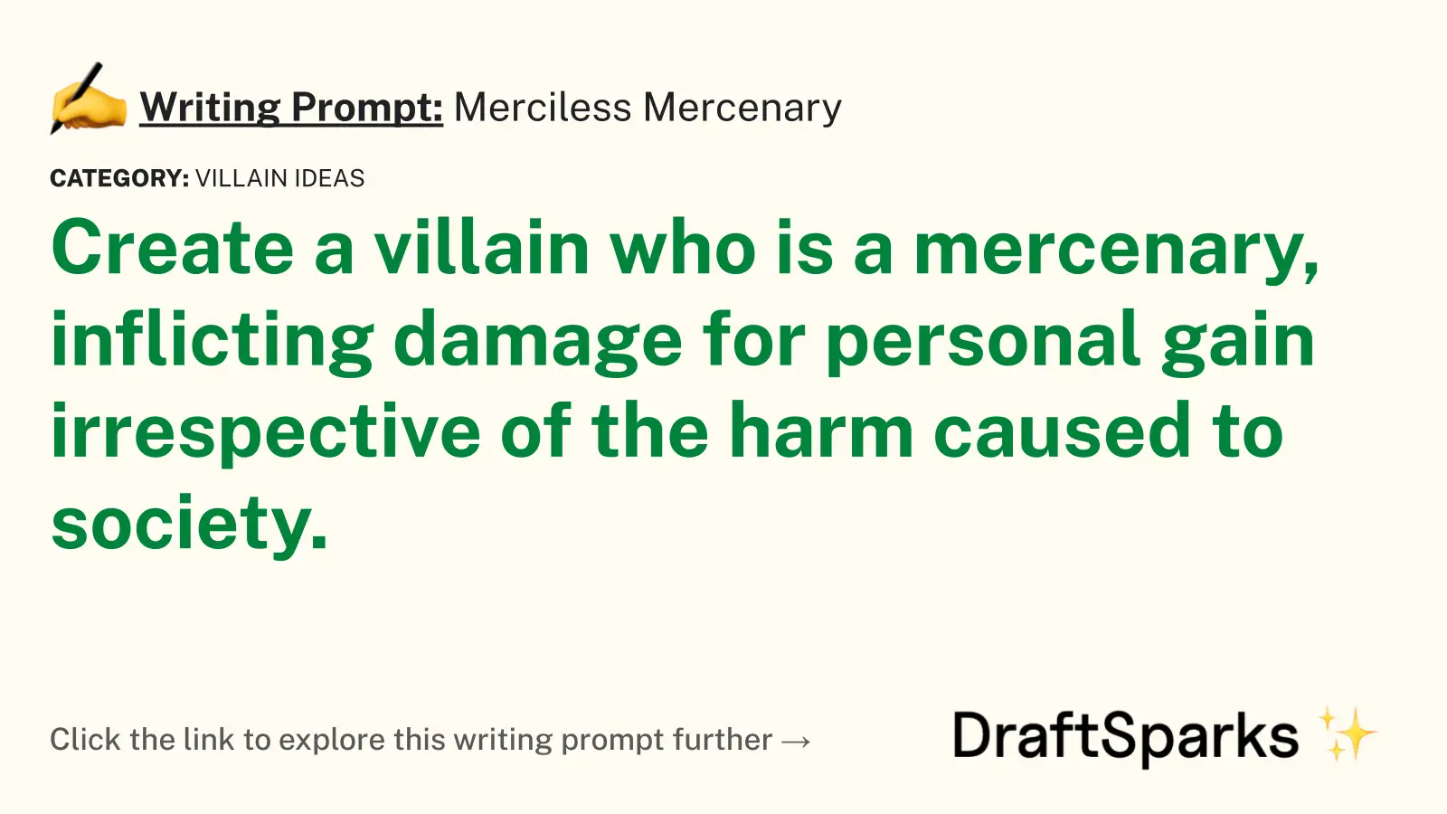 Merciless Mercenary