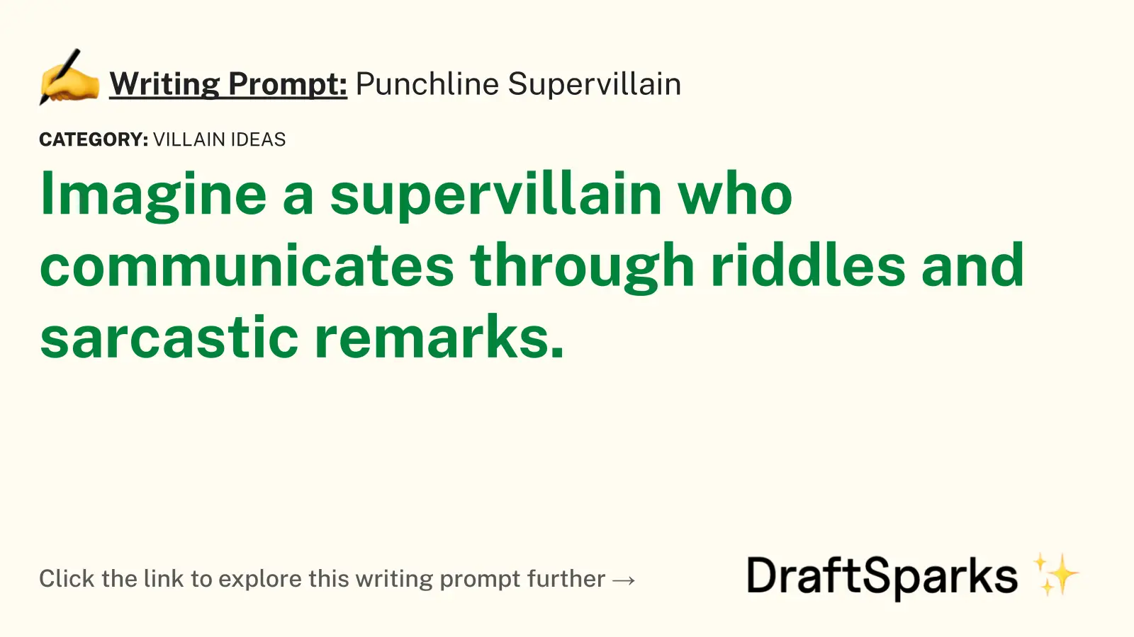 Punchline Supervillain