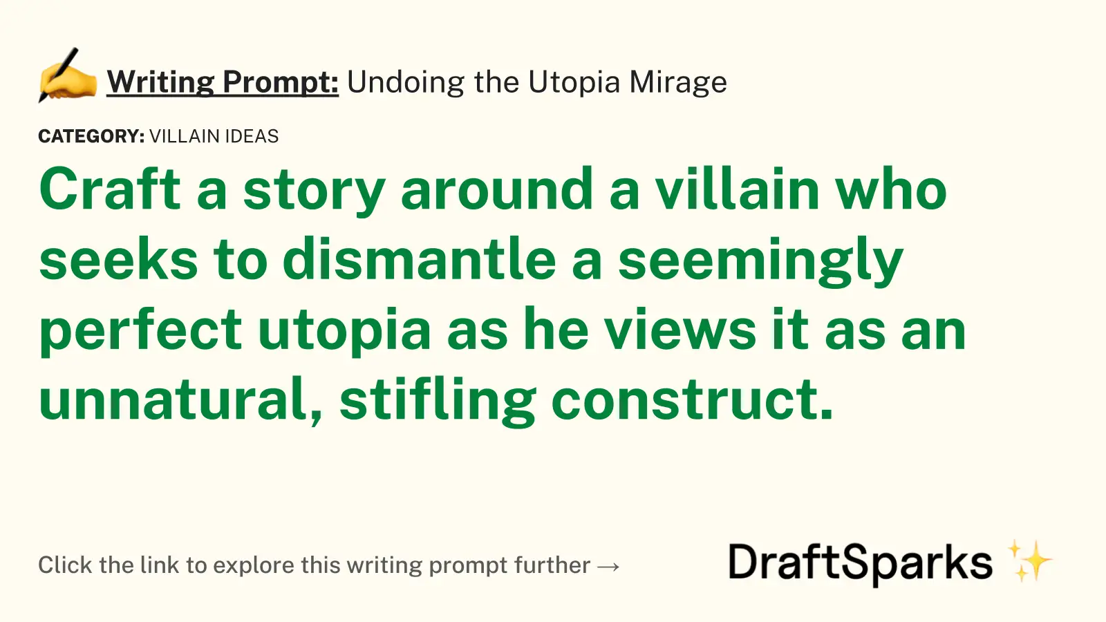 Undoing the Utopia Mirage