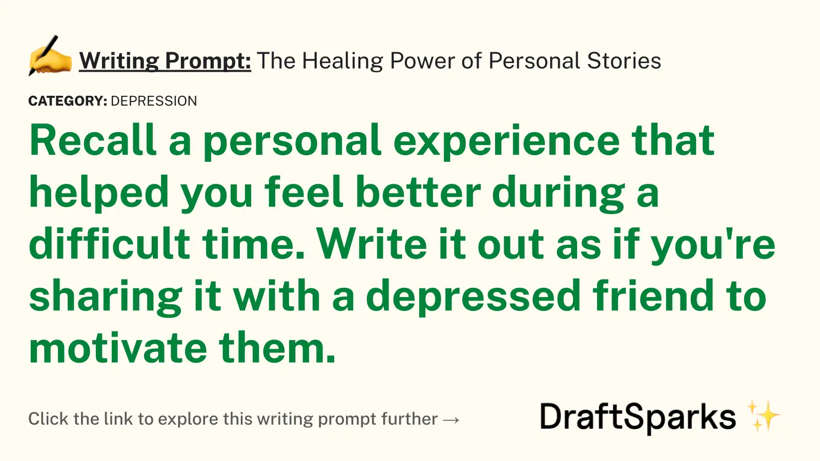 The Healing Power of Personal Stories
