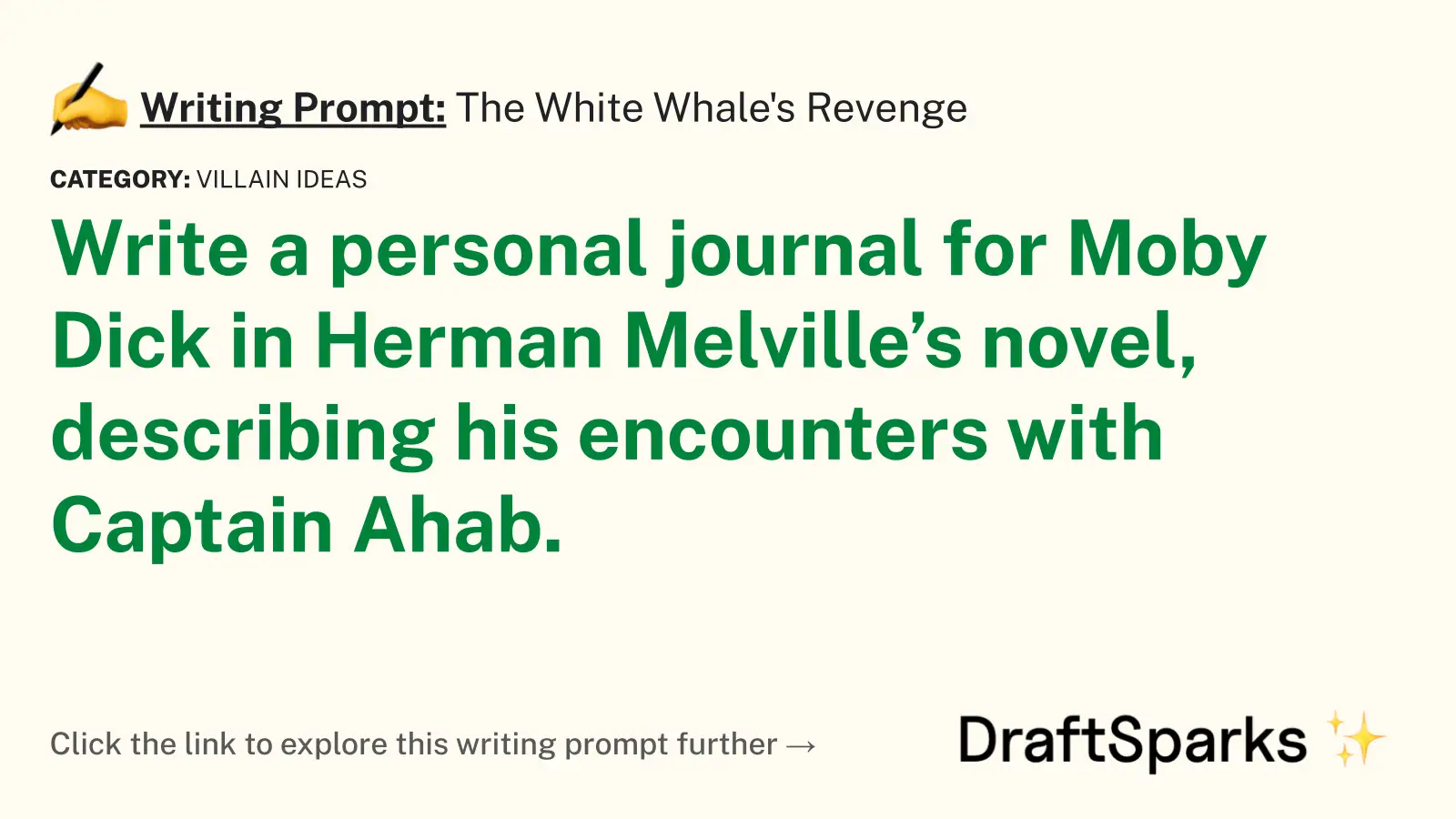 The White Whale’s Revenge