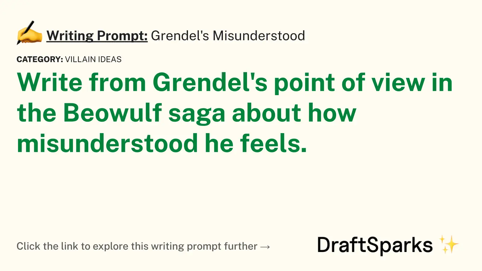 Grendel’s Misunderstood