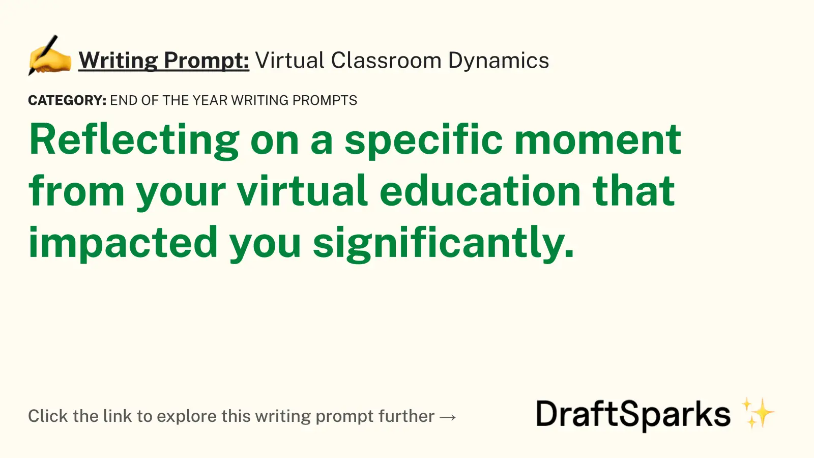 Virtual Classroom Dynamics