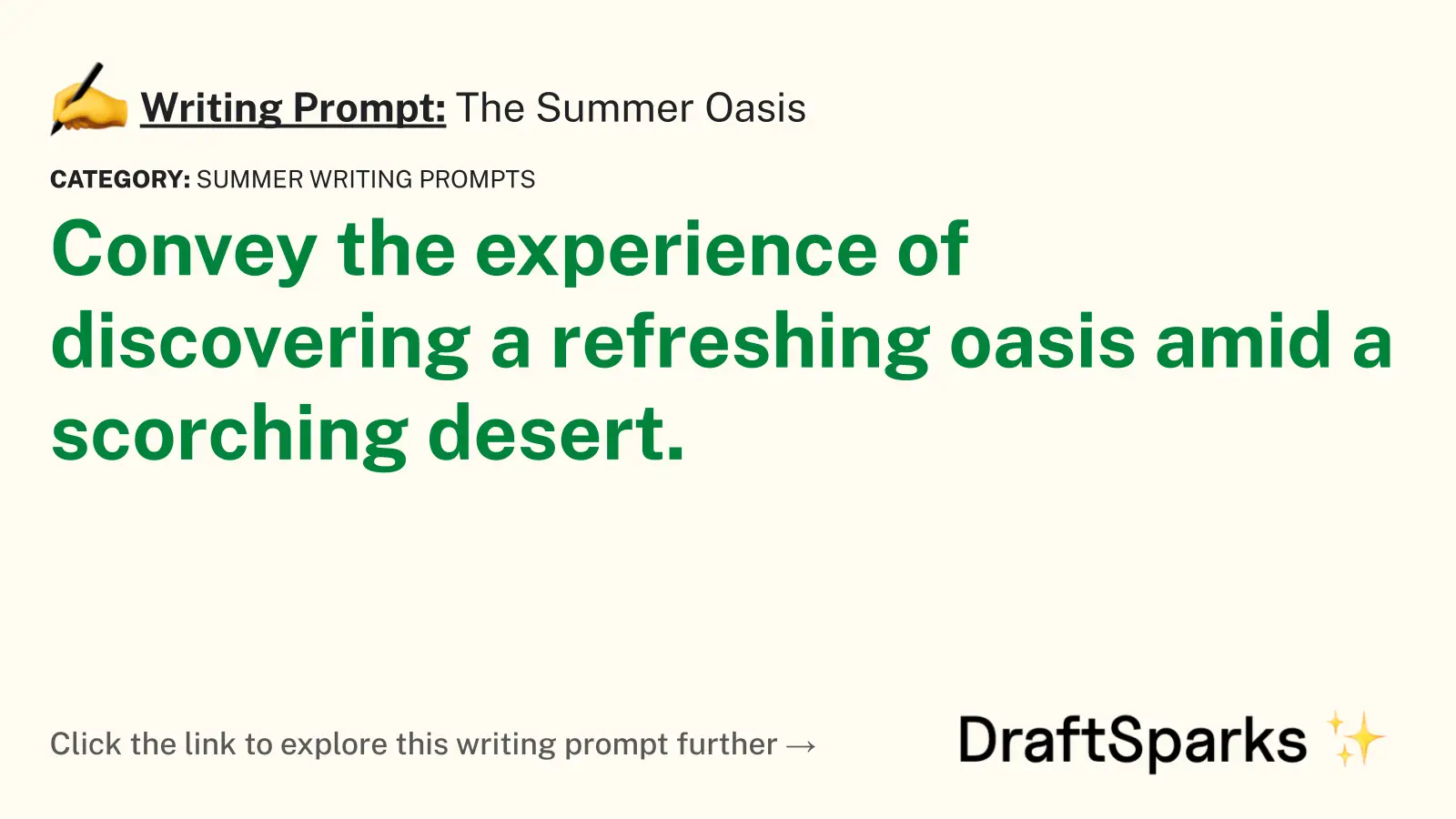 The Summer Oasis