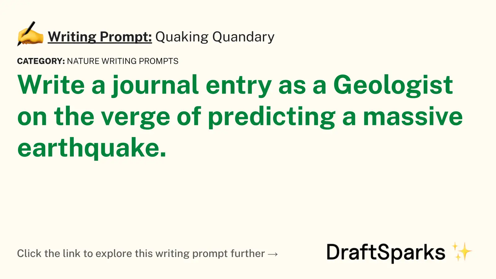 Quaking Quandary