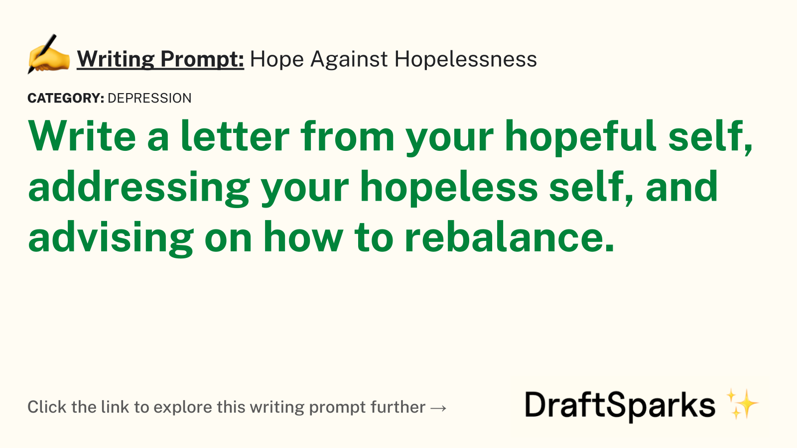 Hope Against Hopelessness