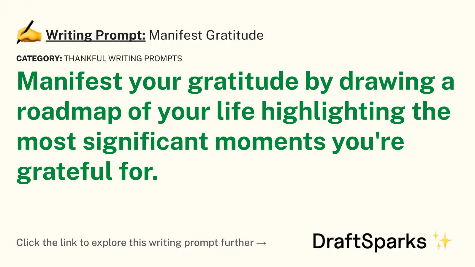 Manifest Gratitude