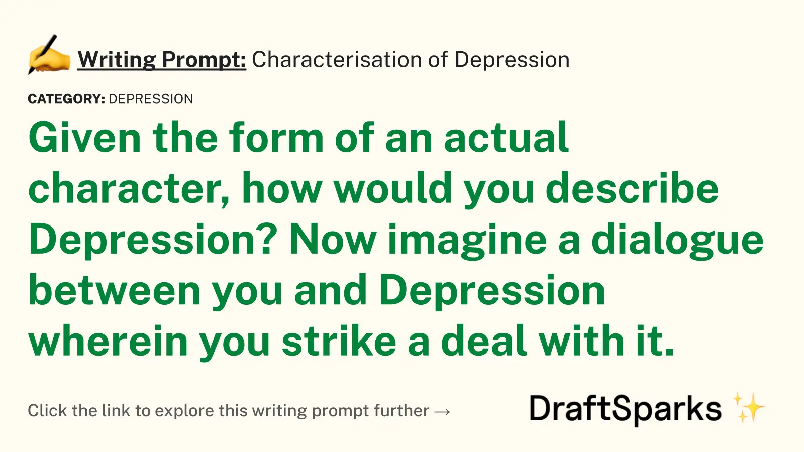 Characterisation of Depression