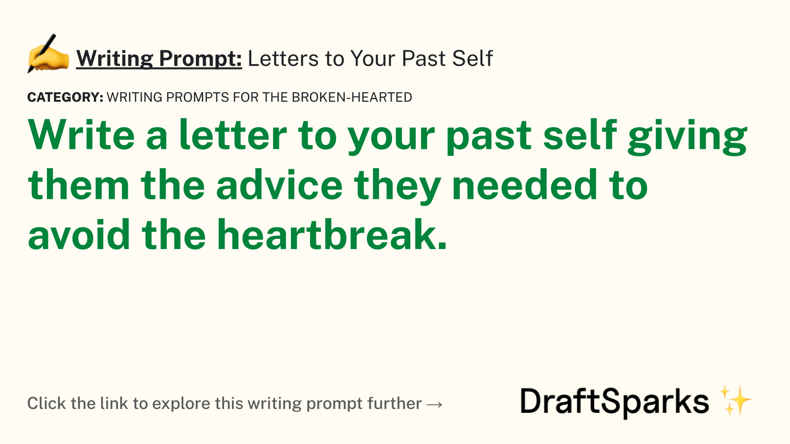 Letters to Your Past Self