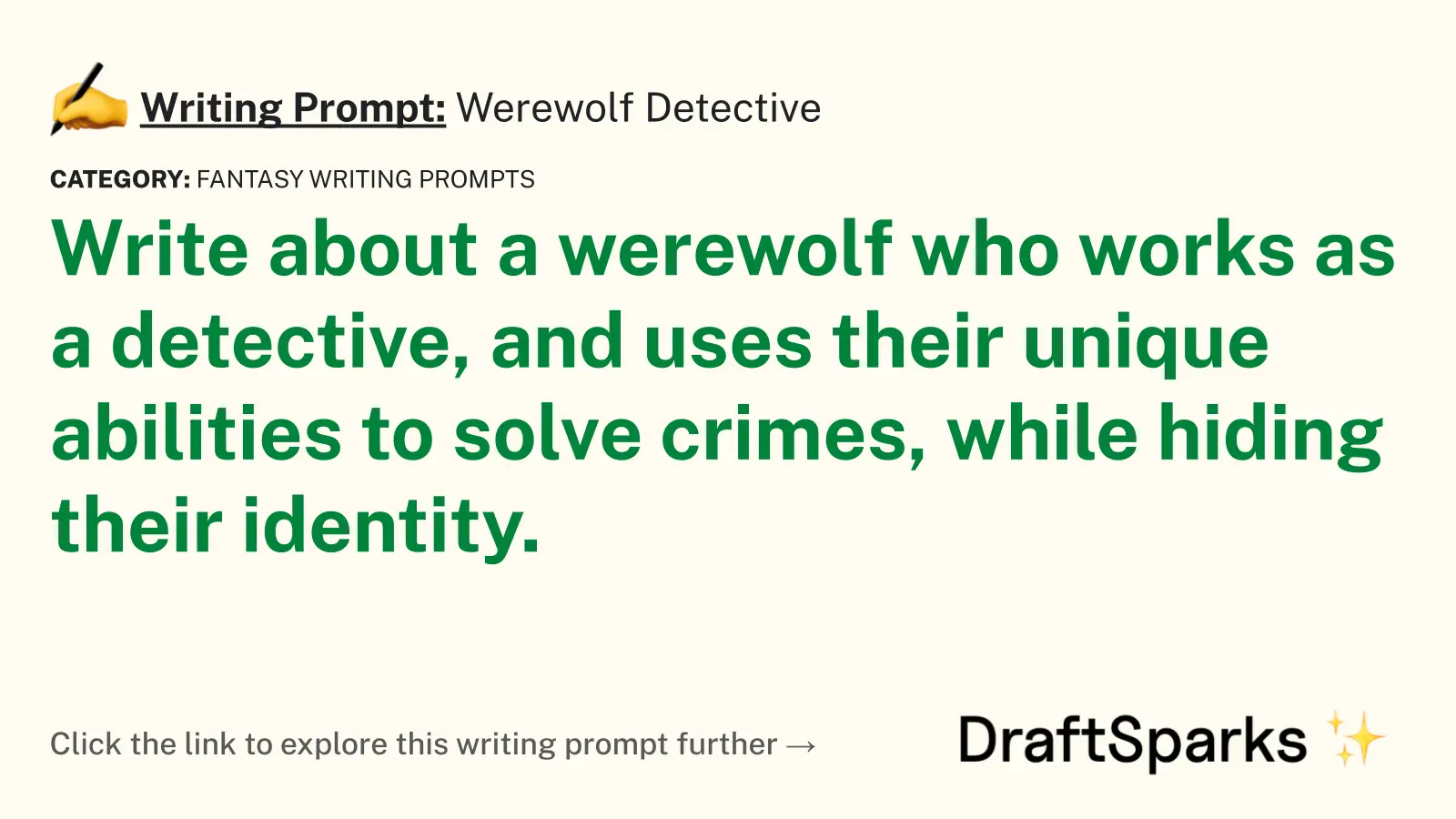 Werewolf Detective