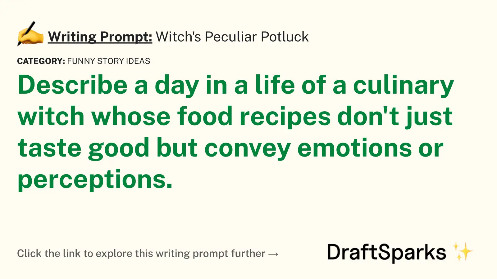 Witch’s Peculiar Potluck