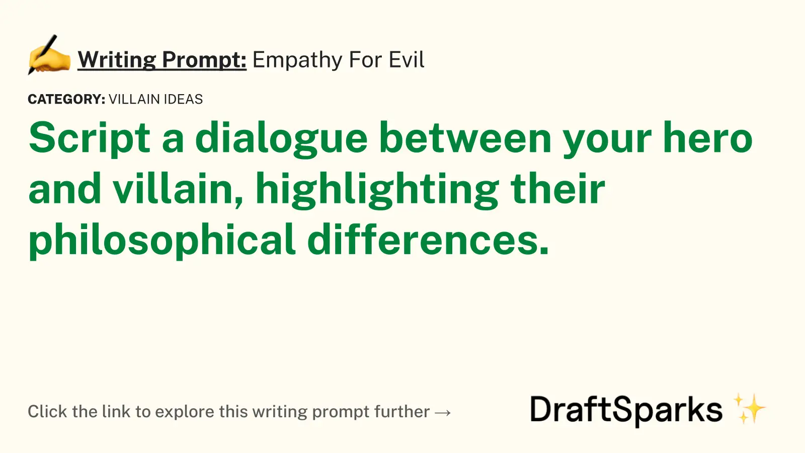 Empathy For Evil
