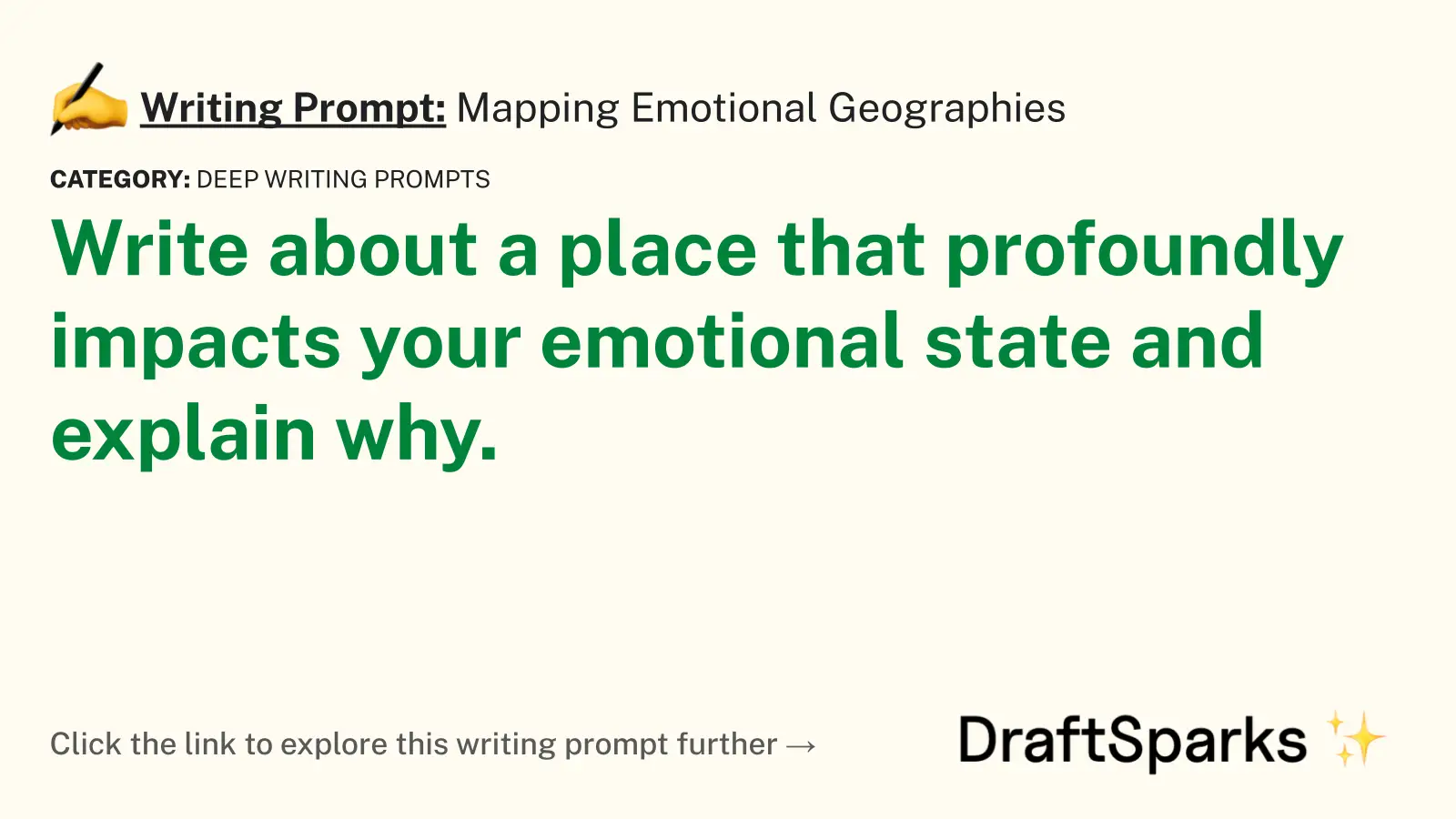 Mapping Emotional Geographies