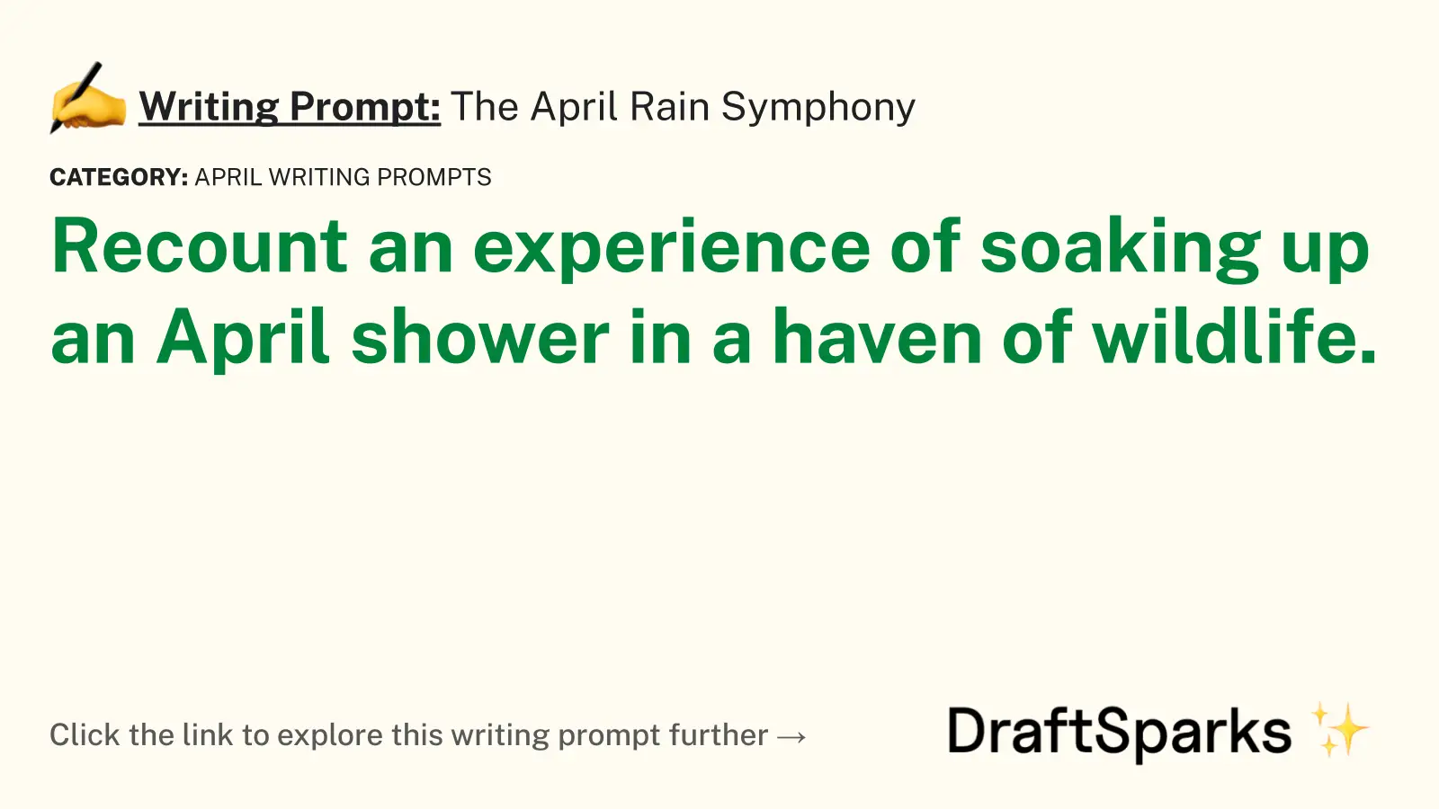 The April Rain Symphony