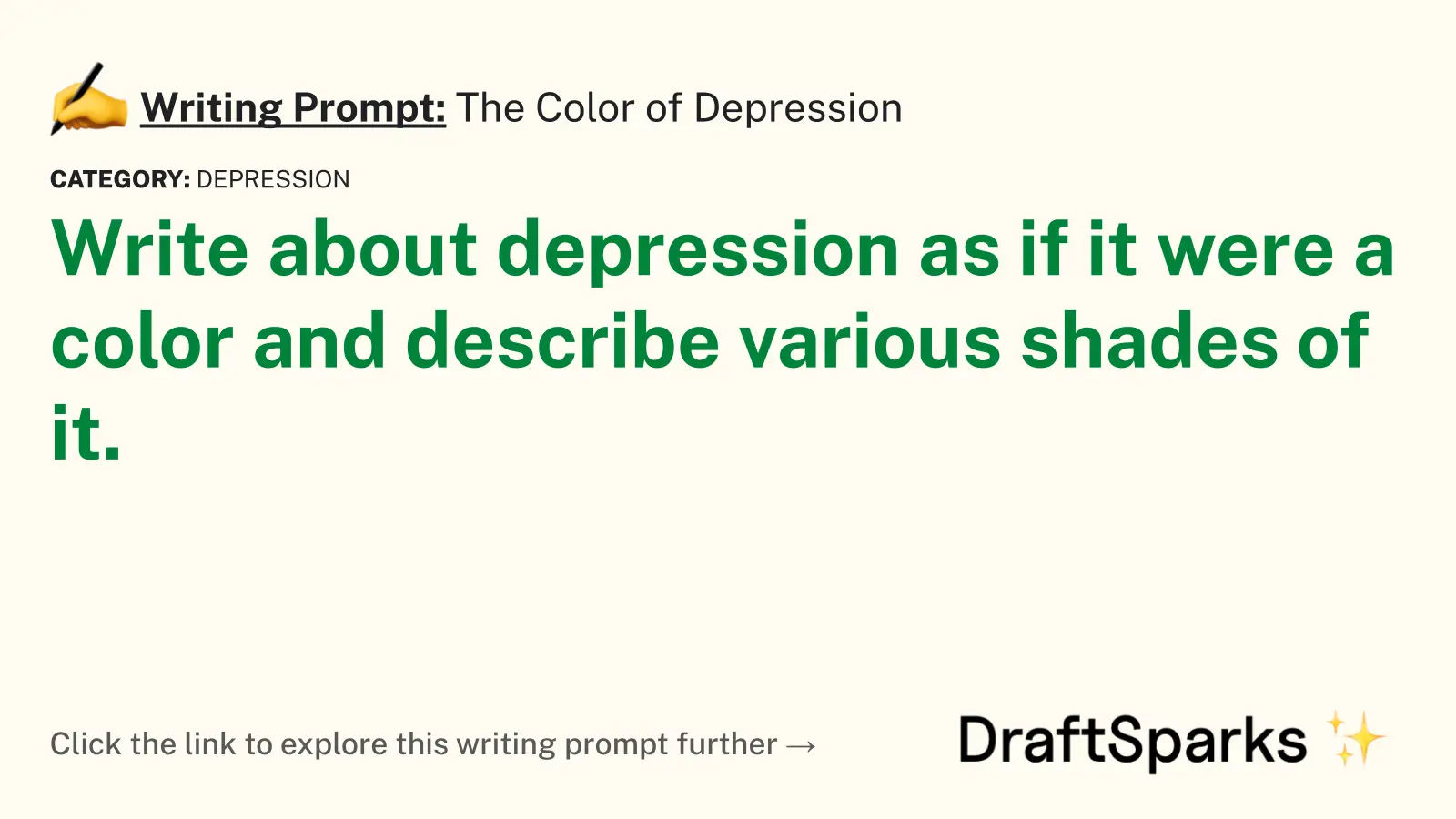 The Color of Depression