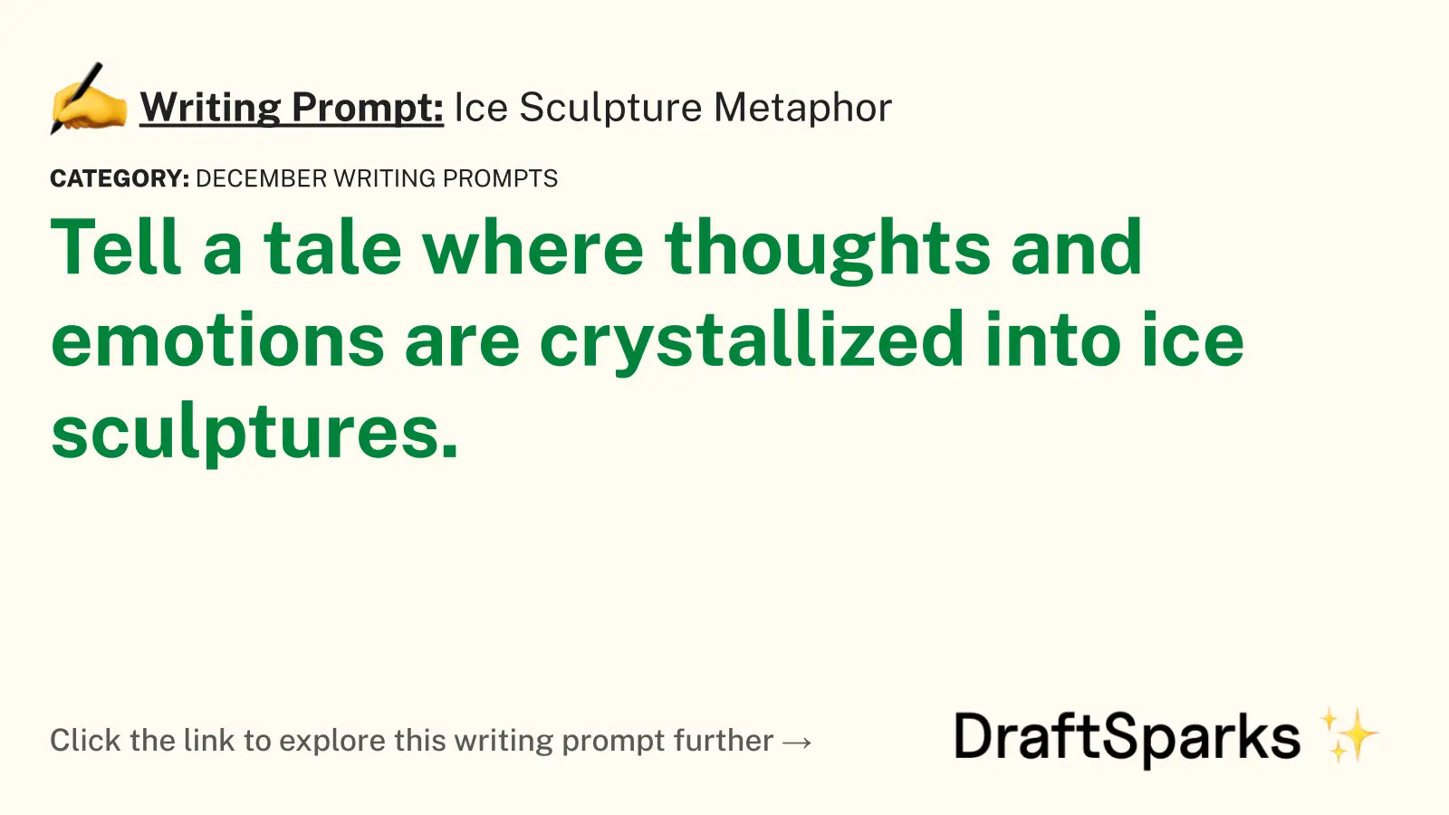 Ice Sculpture Metaphor
