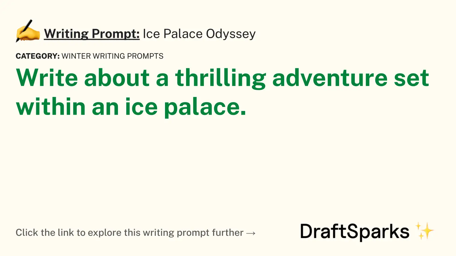 Ice Palace Odyssey