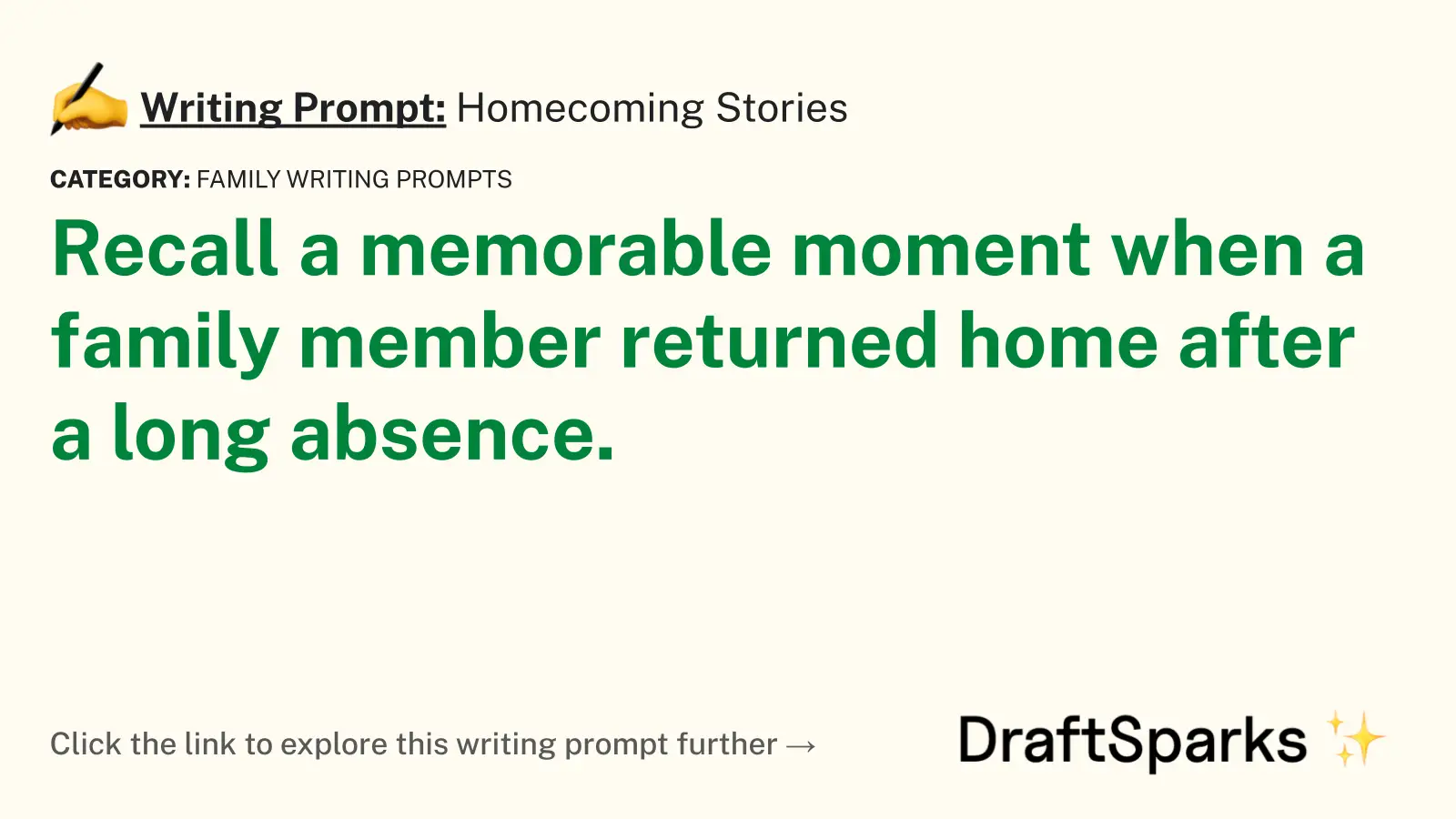 Homecoming Stories