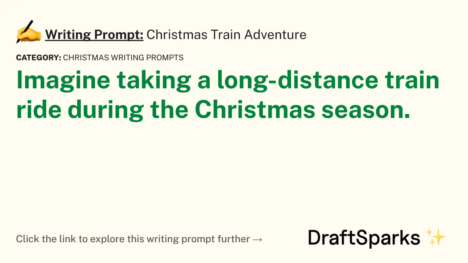 Christmas Train Adventure